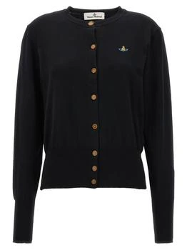 推荐Vivienne Westwood Orb Embroidered Buttoned Cardigan商品