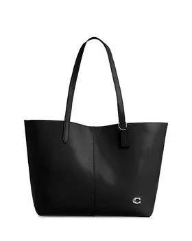 Coach | North Small Black Leather Tote,商家Bloomingdale's,价格¥2307