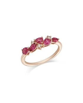 Bloomingdale's Fine Collection | Ruby & Diamond Ring in 14K Rose Gold,商家Bloomingdale's,价格¥16824