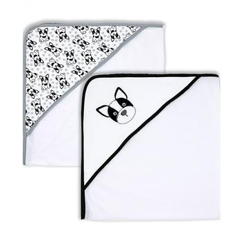 商品Jesse & Lulu | Baby Boys and Girls Frenchie Hooded Towel, 2 Piece Set,商家Macy's,价格¥158图片