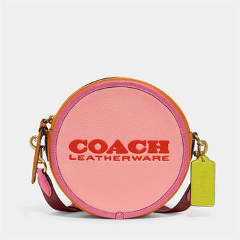 coach tabby双肩包, Coach | Coach Women's Colorblock Kia Circle Bag - Carnation Multi商品图片 