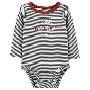 商品Carter's | Baby Boys Brother Collectible Long Sleeve Bodysuit,商家Macy's,价格¥42图片
