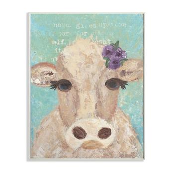 商品Stupell Industries | Cow Painterly Portrait Wall Plaque Art, 10" x 15",商家Macy's,价格¥346图片