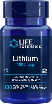 商品Life Extension Lithium - 1000 mcg (100 Capsules)图片