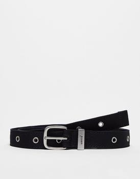 Levi's | Levi's fabric grommet belt in black商品图片,7.4折×额外9.5折, 额外九五折