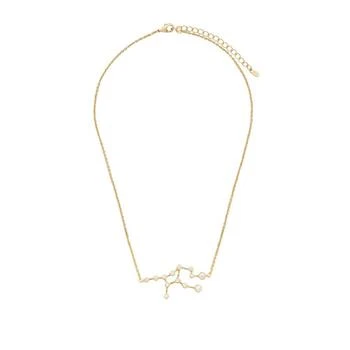 Sterling Forever | Women's When Stars Align Constellation Necklace in 14k Gold Plate 独家减免邮费