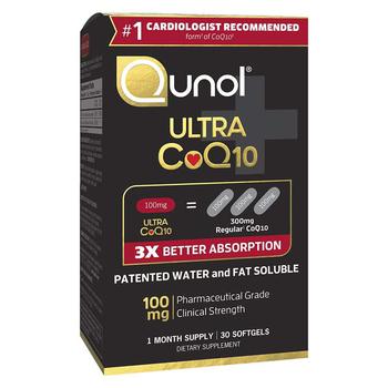 Ultra 100 mg CoQ10 Dietary Supplement Softgels