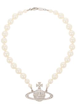 Vivienne Westwood | One Row Bas Relief faux pearl choker商品图片,