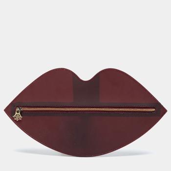 Charlotte Olympia, Charlotte Olympia | Charlotte Olympia Bordeaux PVC Lip Clutch商品图片 4.3折