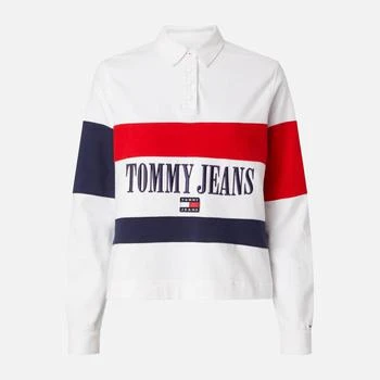 推荐Tommy Jeans Organic Cotton Oversized Archive Long Sleeve Polo商品