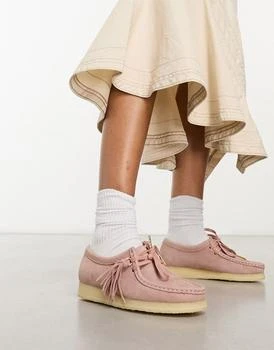 推荐Clarks Originals Wallabee shoes in blush pink商品