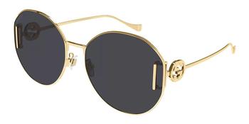 Gucci | Gucci Grey Round Ladies Sunglasses GG1206SA 002 63商品图片,4.9折