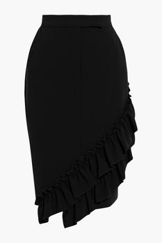 Max Mara | Eles ruffled crepe skirt商品图片,4.4折