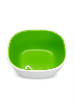 商品Munchkin Splash 4 Piece Toddler Divided Plate and Bowl Dining Set, Blue/Green图片