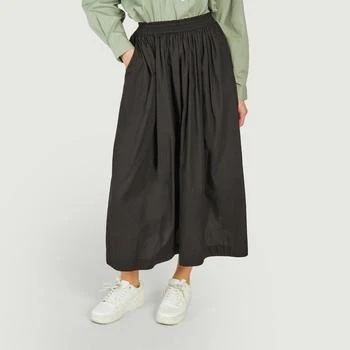 Skall Studio | Organic cotton midi skirt Dagny Black SKALL STUDIO,商家L'Exception,价格¥1089