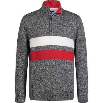 商品Tommy Hilfiger | Big Boys Bold Stripe Quarter Zip Sweater,商家Macy's,价格¥226图片