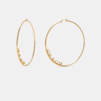 Coach | Coach Outlet Signature Large Hoop Earrings商品图片,4.3折