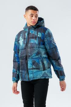 商品HYPE BOYS | HYPE BLUE GRAFFITI BOYS PUFFER JACKET,商家JustHype,价格¥482图片