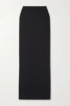 The Row | Moss 罗纹真丝超长半身裙,商家NET-A-PORTER,价格¥7206