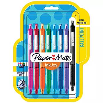 商品Paper Mate | Paper Mate - InkJoy 300RT Ballpoint Pen, Assorted Ink, Medium - 8 Pens,商家Sam's Club,价格¥35图片