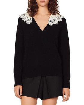 Sandro | Lena Oversized Collar Sweater商品图片,独家减免邮费