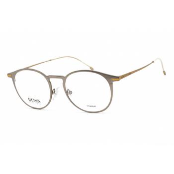 Hugo Boss Men's Eyeglasses - Matte Ruthenium Titanium Round Frame | BOSS 1252 0R81 00