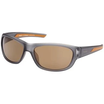 Timberland | Timberland Men's Sunglasses - Brown Polarized Lens Grey Plastic Frame | TB9247 6220H,商家My Gift Stop,价格¥314