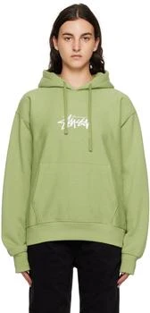 STUSSY品牌, 商品Green Embroidered Hoodie, 价格¥796