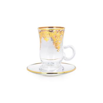 商品Classic Touch Decor | Set of 6 Tea Cups 24k Gold Artwork,商家Premium Outlets,价格¥2248图片