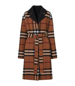 推荐Wool Reversible Check Coat商品