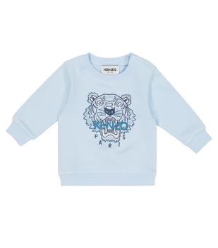 Kenzo | Baby logo embroidered cotton sweatshirt商品图片,