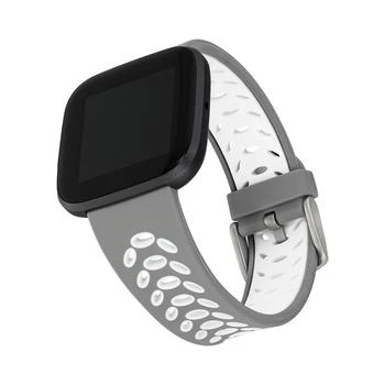 WITHit | Gray and White Premium Sport Silicone Band Compatible with the Fitbit Versa and Fitbit Versa 2,商家Macy's,价格¥113