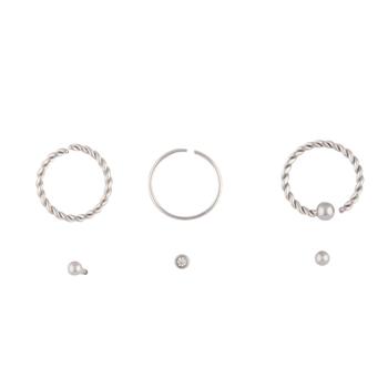 商品Lovisa | Rhodium Twisted Nose 6 Pack,商家Premium Outlets,价格¥123图片
