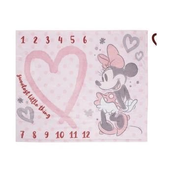 Disney | Minnie Mouse Super Soft Milestone Baby Blanket Set, 2 Piece 
