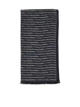 Givenchy | Givenchy Allover Logo Frayed Edge Scarf 5.6折