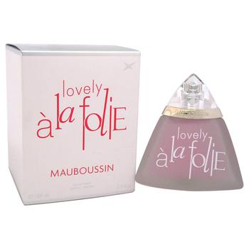 tissot lovely怎么样, Mauboussin | Lovely A La Folie by Mauboussin for Women - 3.3 oz EDP Spray商品图片 4.6折