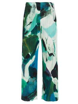 product Pleats Please By Issey Miyake Petal Waltz Printed Cropped Pants - NUM 2 image