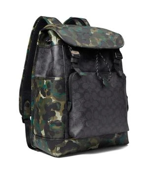 Coach | League Flap Backpack in Signature with Camo Print Leather 9.1折