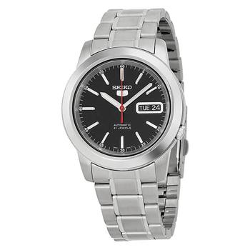 精工表多少钱, Seiko | Automatic Black Dial Stainless Steel Mens Watch SNKE53商品图片 3.9折