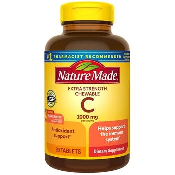 Nature Made | Extra Strength Dosage Chewable Vitamin C 1000 mg Tablets,商家Walgreens,价格¥147