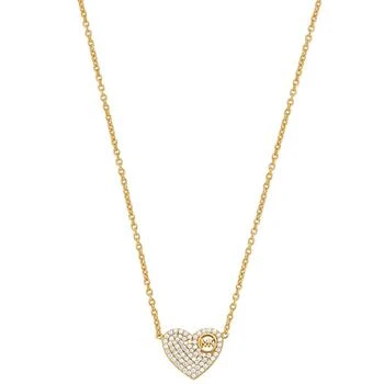 Michael Kors | Michael Kors Gold Plated Sterling Silver Pavé Logo Charm Necklace 2.9折