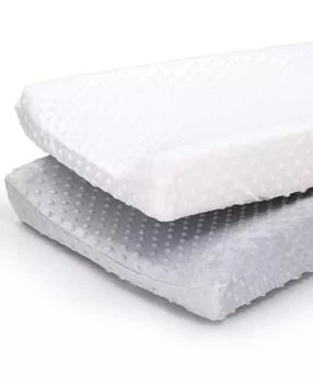 The Peanutshell | 2 Pack Minky Dot Solid Changing Pad Covers,商家Macy's,价格¥131