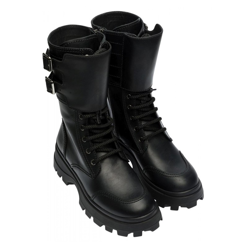 推荐MIU MIU 黑色女士中筒靴 5U296D-3KL9-F0002商品