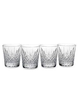商品Reed & Barton | Hamilton Crystal 4-Piece Double Old-Fashioned Glass Set,商家Saks Fifth Avenue,价格¥1038图片