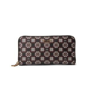 kate spade帆布包, Kate Spade | Spade Flower Monogram Coated Canvas Zip Around Continental Wallet商品图片 
