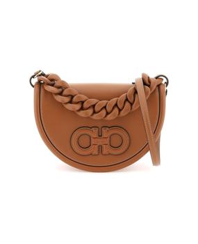 gancini, Salvatore Ferragamo | Aura Gancini Plaque Shoulder Bag商品图片 
