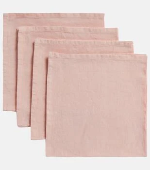 推荐Set of 4 linen napkins商品