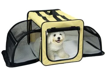 Pet Life | Pet Life  'Capacious' Dual-Sided Expandable Spacious Wire Folding Collapsible Lightweight Pet Dog Crate Carrier House,商家Premium Outlets,价格¥549