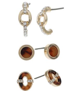 Ralph Lauren | Pave Tortoise Link Trio Earrings商品图片,9.8折, 独家减免邮费