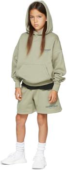 Kids Green Fleece Shorts product img